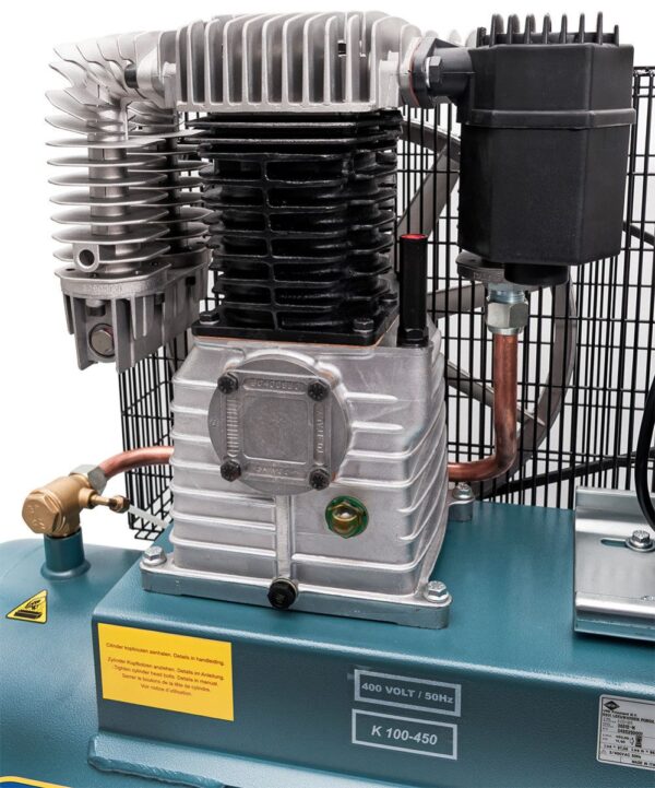 Kompresor dwutłokowy K 100-450 14 bar 3 KM/2.2 kW 400V 238 l/min 100 l Airpress
