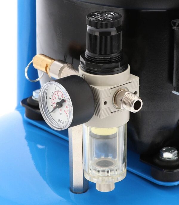 Mały kompresor dwutłokowy L 6-45 8 bar 0.3 KM/0.2 kW 18.5 l/min 6 l cichy Airpress