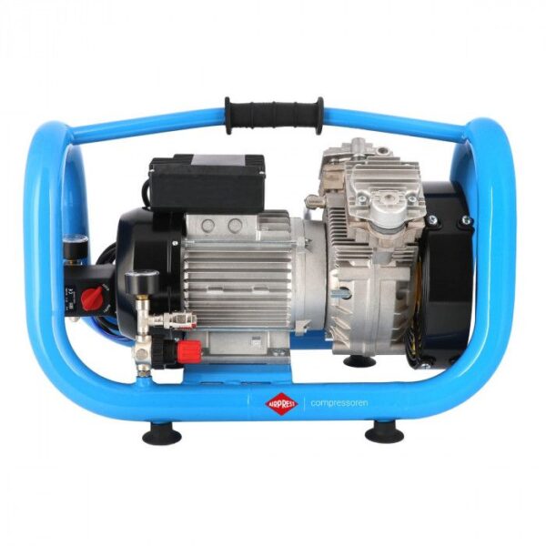 Mały kompresor bezolejowy dwutłokowy LMO 5-380 10 bar 2 KM/1.5 kW 304 l/min 5 l cichy Airpress