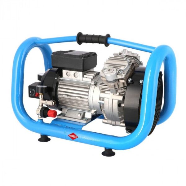 Mały kompresor bezolejowy dwutłokowy LMO 5-380 10 bar 2 KM/1.5 kW 304 l/min 5 l cichy Airpress