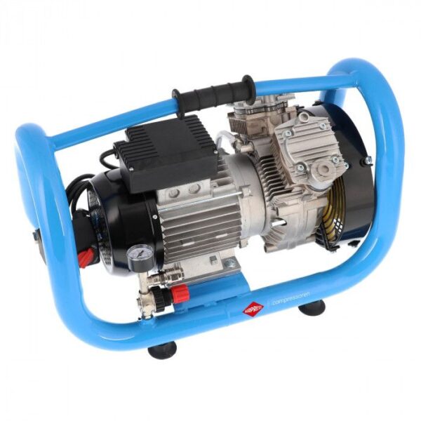 Mały kompresor bezolejowy dwutłokowy LMO 5-380 10 bar 2 KM/1.5 kW 304 l/min 5 l cichy Airpress