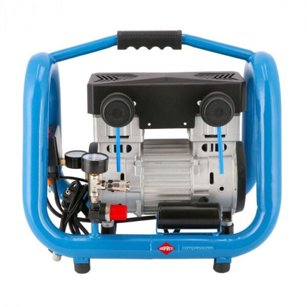 Mały kompresor bezolejowy dwutłokowy LMO 4-170 10 bar 1.5 KM/1.1 kW 90 l/min 4 l cichy Airpress