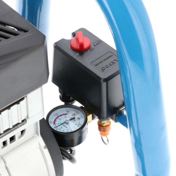 Mały kompresor bezolejowy dwutłokowy LMO 4-170 10 bar 1.5 KM/1.1 kW 90 l/min 4 l cichy Airpress