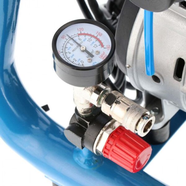 Mały kompresor bezolejowy dwutłokowy LMO 4-170 10 bar 1.5 KM/1.1 kW 90 l/min 4 l cichy Airpress