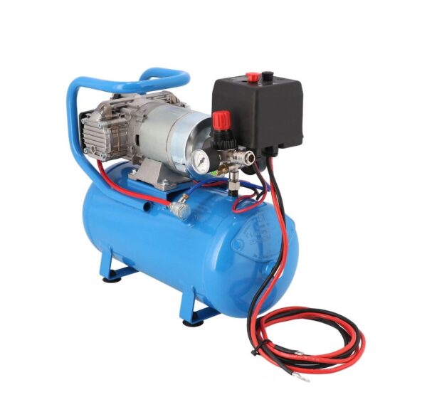 Kompresor samochodowy 12V DC 12-180/15 10 bar 0.75 KM/0.55 kW 144 l/min 15 l bezolejowy dwutłokowy Airpress