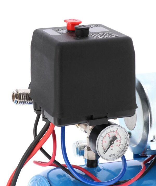 Kompresor samochodowy 12V DC 12-180/15 10 bar 0.75 KM/0.55 kW 144 l/min 15 l bezolejowy dwutłokowy Airpress