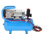 Cichy kompresor bezolejowy dwutłokowy DC 24-225/15 10 bar 0.75 KM/0.55 kW 24V 180 l/min 15 l Airpress