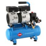 Mały kompresor L 6-105 8 bar + zestaw z pistoletem do przedmuchu i wężem pneumatycznym Airpress