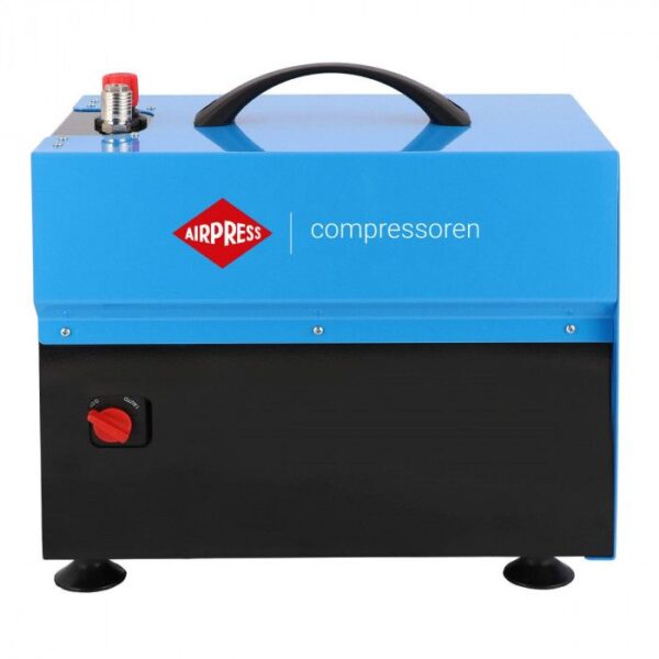 Mały kompresor bezolejowy dwutłokowy L 5-210 10 bar 0.75 KM/0.55 kW 168 l/min 5 l cichy Airpress