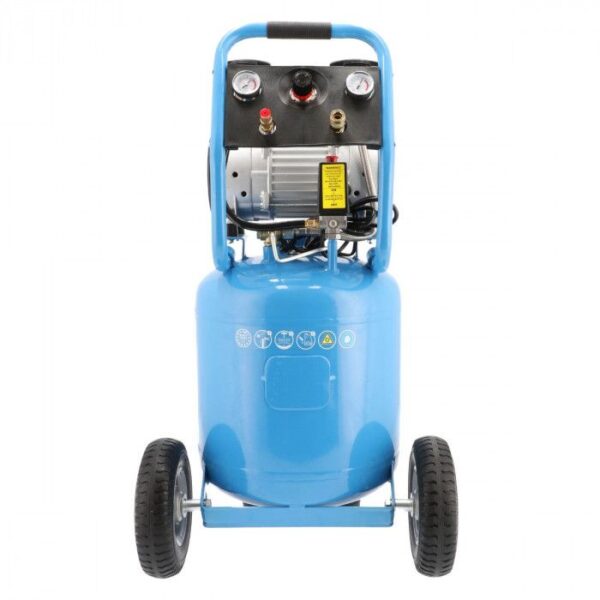Cichy kompresor bezolejowy dwutłokowy pionowy 8 bar 2 KM/1.5 kW 150 l/min 38 l LMVO 40-250 Airpress