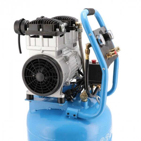 Cichy kompresor bezolejowy dwutłokowy pionowy 8 bar 2 KM/1.5 kW 150 l/min 38 l LMVO 40-250 Airpress