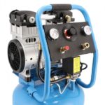 Cichy kompresor bezolejowy dwutłokowy pionowy 8 bar 2 KM/1.5 kW 150 l/min 38 l LMVO 40-250 Airpress