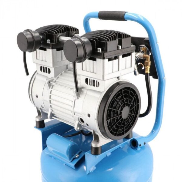 Cichy kompresor bezolejowy dwutłokowy pionowy 8 bar 2 KM/1.5 kW 150 l/min 38 l LMVO 40-250 Airpress
