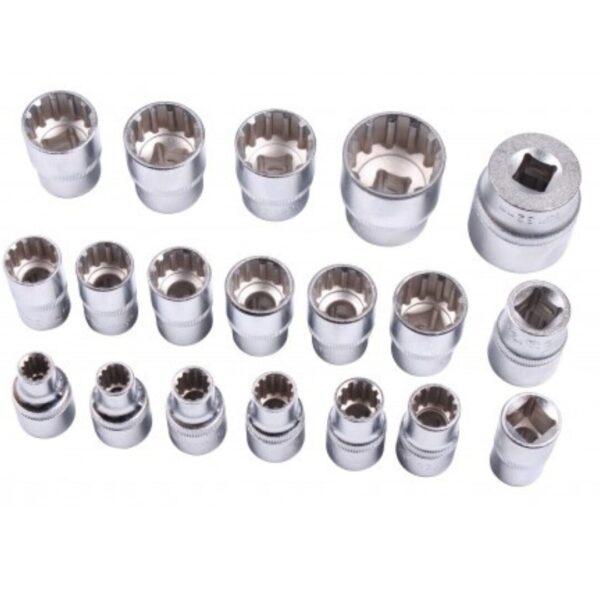 ZESTAW NASADEK MULTI 12-KĄTNYCH 8-32mm 1/2″ E-TORX CALOWE Magnus MGS13777