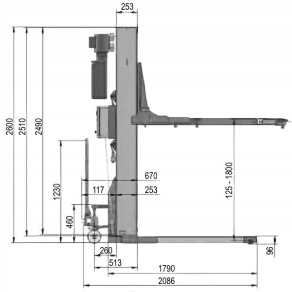 PODNOŚNIK JEDNOKOLUMNOWY automat MOBILNY BESTLIFT 3000KG Best Products
