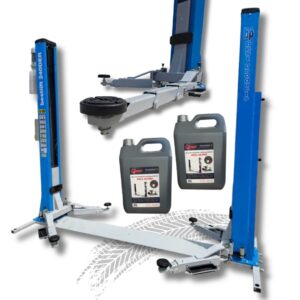 PODNOŚNIK dwukolumnowy elektrohydrauliczny z RAMĄ 4000KG 400V  3-stopniowe ramiona - BESTLIFT