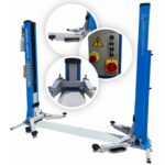 PODNOŚNIK dwukolumnowy elektrohydrauliczny z RAMĄ 4000KG 400V  3-stopniowe ramiona – BESTLIFT