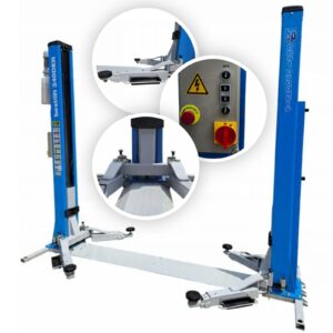 PODNOŚNIK dwukolumnowy elektrohydrauliczny z RAMĄ 4000KG 400V  3-stopniowe ramiona - BESTLIFT