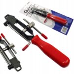 Szczypce do zaciskania i cięcia opasek osłon przegubów stal 1/4 3/8″ GEKO