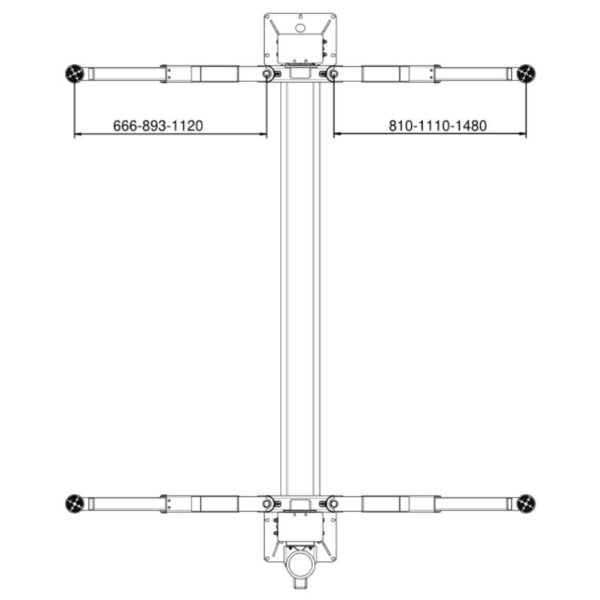 Podnośnik dwukolumnowy łączony górą 4000KG 230/400V TAVISA