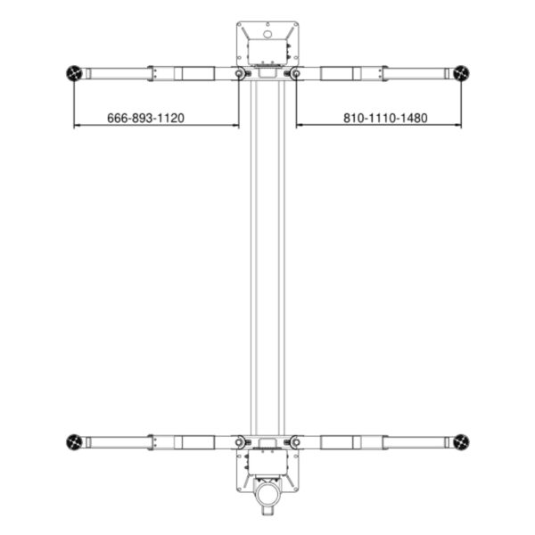 Podnośnik dwukolumnowy elektrohydrauliczny 4T 230/400V TAVISA