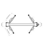 Podnośnik dwukolumnowy 4T GRUBBER 230V 2.40EF – do samochodów osobowych i dostawczych