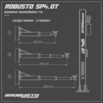 Podnośnik dwukolumnowy 4000KG 230V system APS ramiona 2×3 SP4.0T ROBUSTO
