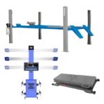 Zestaw diagnostyczny – Urządzenie do pomiaru geometrii 3D BEST PRODUCTS + Podnośnik 4-kolumnowy Nortec PO550N2 z dźwignikiem osi