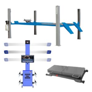 Zestaw diagnostyczny - Urządzenie do pomiaru geometrii 3D BEST PRODUCTS + Podnośnik 4-kolumnowy Nortec PO550N2 z dźwignikiem osi
