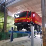 Podnośnik czterokolumnowy 28T Ravaglioli KP442NE DUO – do autobusów i samochodów ciężarowych
