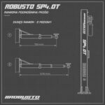 Podnośnik dwukolumnowy 4000KG 230V system APS ramiona 2×3 SP4.0T ROBUSTO