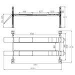 Podnośnik 4-kolumnowy Diagnostyczny Bestlift 455XL 5.5T 5700mm