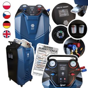 Stacja obsługi klimatyzacji ARCTIC SMART 1234YF 18kg J. PL/DE/CZ/EN