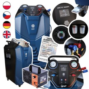 Stacja klimatyzacji MELLPRO SMART 1234YF 12kg J. PL/DE/CZ/EN + OZONATOR