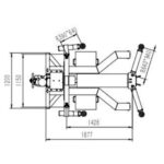 Podnośnik jednokolumnowy 2,5T 400V/230V automat mobilny QJY2.5-H-PRO