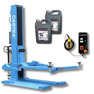 Podnośnik jednokolumnowy 2,5T 400V/230V automat mobilny QJY2.5-H-PRO