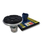 Adapter do podnośnika nożycowego podposadzkowego – regulowana stopa 12–17 cm (zestaw 4 szt.)