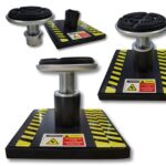 Adapter do podnośnika nożycowego podposadzkowego – regulowana stopa 12–17 cm (zestaw 4 szt.)