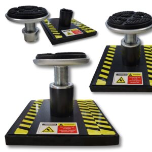 Adapter do podnośnika nożycowego podposadzkowego - regulowana stopa 12–17 cm (zestaw 4 szt.)