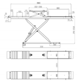 Podnośnik nożycowy diagnostyczny Bestlift ND50PL 5000 kg