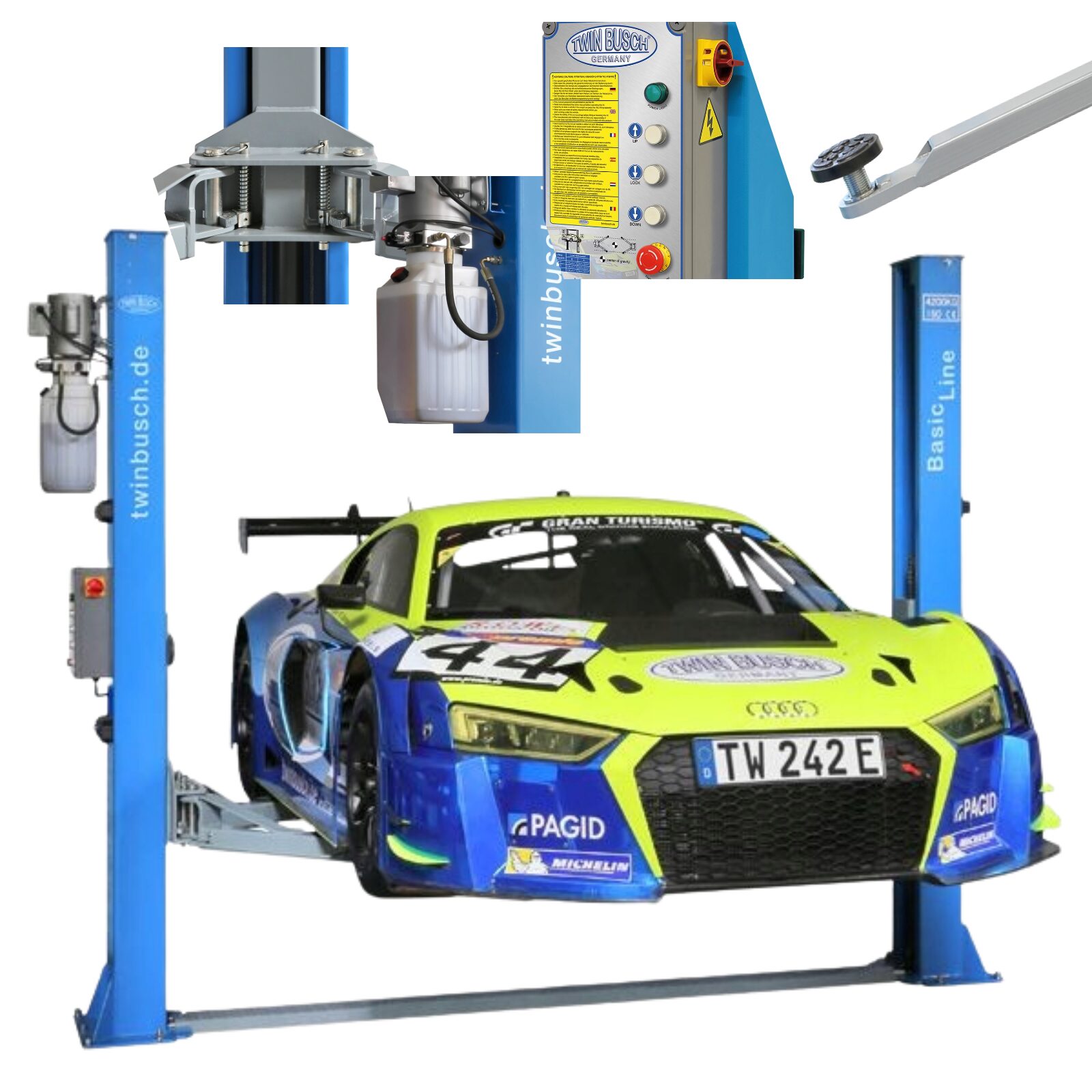 Podnośnik 2-kolumnowy TW 242E Twin Busch Germany 4,2T Podnośnik 2-kolumnowy TW 242E Twin Busch Germany 4,2T