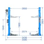 Podnośnik 2-kolumnowy TW 242E Twin Busch Germany 4,2T