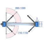 Podnośnik 2-kolumnowy TW 242E Twin Busch Germany 4,2T