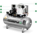 Sprężarka tłokowa GUDEPOL HDO 20/90/300/230 bezolejowa