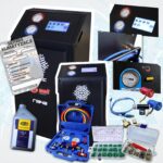 Stacja klimatyzacji Mell Pro ARCTIC automat R134A lub R1234YF dotykowy ekran + zestaw startowy