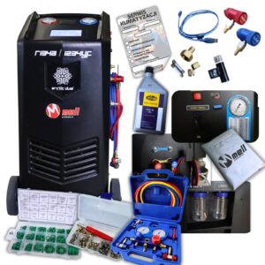Stacja klimatyzacji ARCTIC DUAL BI GAS R134A/R1234YF dotykowy ekran z drukarką MELL PRO + zestaw startowy