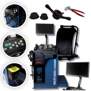 Wyważarka do kół automatyczna laser monitor LCD 10"-24" MELL PRO MONKEY 550S ULTRA