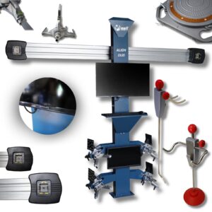 Urządzenie do ustawiania geometrii 3D MELLPRO ALIGN DUO wersja na podnośnik oraz kanał, szkolenie, uchwyty