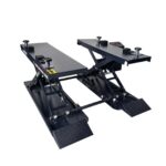 Podnośnik nożycowy mobilny 230V 3500KG 1400mm CASTEX QJY-S4E z najazdami