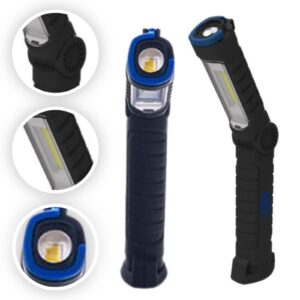 Lampa warsztatowa obrotowa 0,9W COB LED + 0,9W SMD LED MINI MAGNETI MARELLI